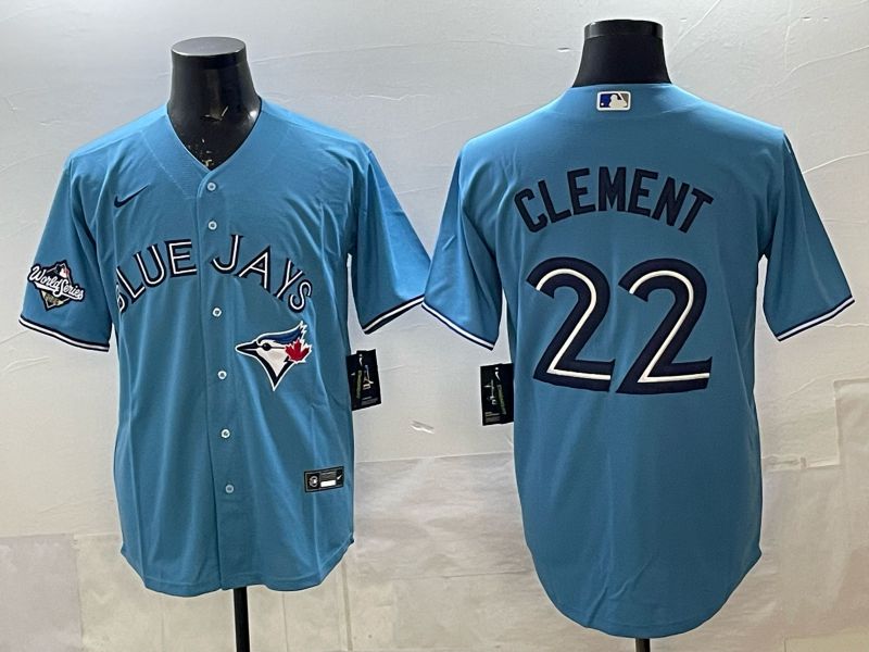 Men 2025 Toronto Blue Jays #22 Clement blue Game Nike MLB Jersey 0026